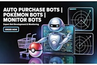 develop super fast auto purchase bot shopping bot auto buying bot pokemon bot