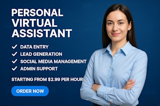 be your trusted virtual assistant for urgent admin, data, and multitasking