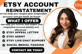 reinstate your suspended etsy store with professional appeal letter to reopen