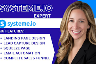 design systeme io landing page, systeme io sales funnel, systeme io website