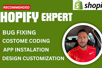 shopify bug fixing liquid code theme customization and shopify custom coding
