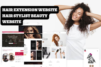 do hair extension website hair stylist beauty website spa website hair website