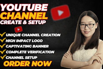 create and setup youtube channel