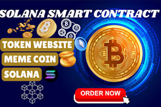create solana smart contract, erc20, bep20 solana, token development expert