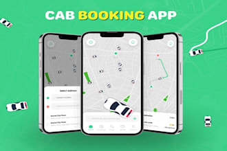 taxi booking app, cab app map lacation app with admin panel