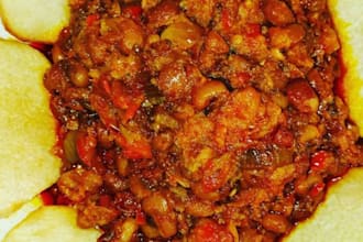 cook a delicious yam and beans meal