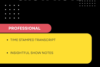 do podcast show note