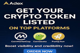 get your crypto token listed on 1 to 3tier platforms to boost visibility