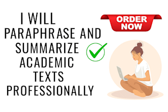 paraphrase and summarise academic texts professionally