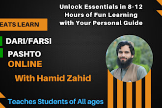 teach you farsi and  pashto, master speaking with confidence