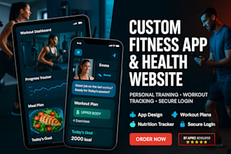 develop a fitness app, health website, or personal training platform