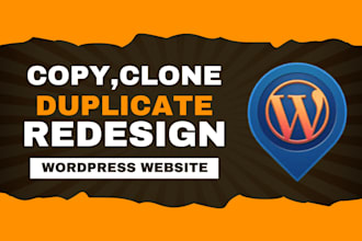 copy clone website or redesign wordpress elementor website