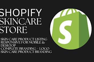 design skin care shopify store skin care skin care website