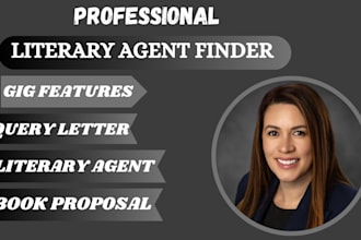 find you a literary agent write book proposal query letter synopsis and pitch