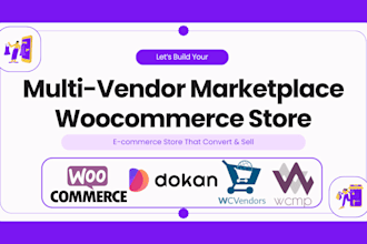 create woocommerce multi vendor marketplace website dokan, wcmf, wc vendors