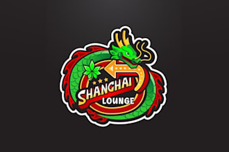 design old school vegas neon cannabis china logo