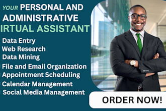 be your executive virtual assistant for web research, data entry, data mining