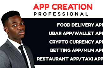 build taxi app restaurant app crypto app uber app taxi app bet and game app