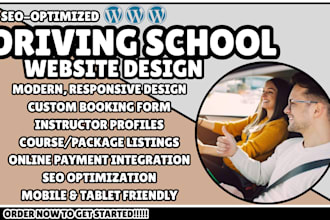 driving school website driving instructor website