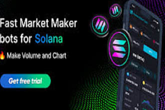 develop solana, cex or stellar volume bot or market making