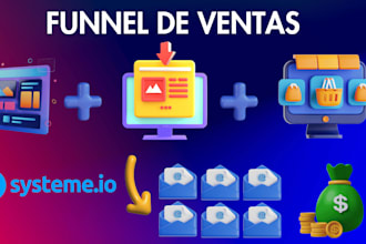 create a full sales funnel in systeme io with automation