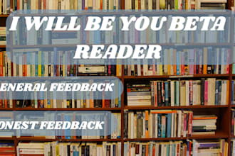 beta read, critique, and proofread your fiction novel