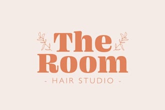 create a hand drawn botanical boho logo for your brand