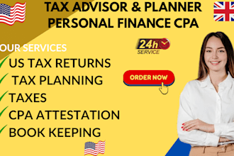 be your tax advisor tax planner personal finance CPA