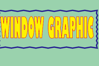 do window graphics vinyl sticker, signage, icons , posters, banners