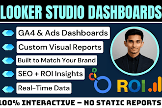 provide expert data visualization google data or looker studio dashboard