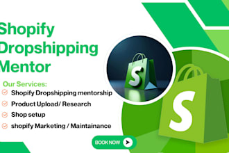 shopify mentor shopify dropshipping coach ecommerce setup consultant