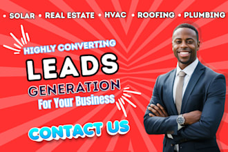 generate solar leads real estate contractor hvac roofing handyman plumbing leads