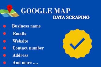 do b2b lead generation,google map scraping, website, contact list,data mining