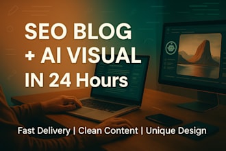 write an SEO blog post and create an ai visual in 24 hours