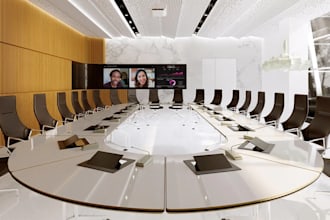 create a stunning  3d auditorium 3d conference hall 3d event stage