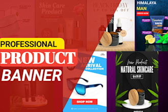 design professional and eye catching product banners for any platform