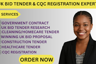 full cqc registration, win cleaning, healthcare, construction, UK bid tender