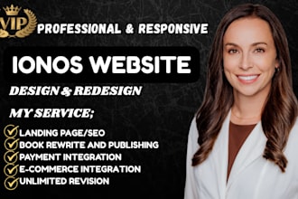 redesign your ionos website, ionos website design, ionos website,godaddy website