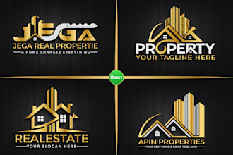 do real estate,construction,home repair,property,roofing,handyman logo for you