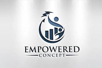 do wonderful financial logo design with company
