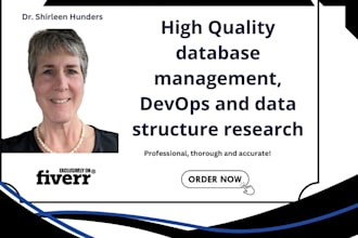 do database management, devops and data structure research