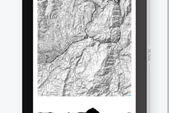 sports route art from your gps data