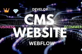 design, develop cms and ecommerce webflow website and convert figma to webflow