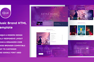 build music website dj band studio artist musician and record labels website