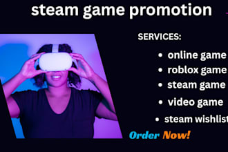 do steam game promotion, steam game wishlist steam game marketing