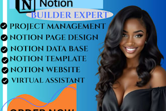 design advanced notion templates, custom workspaces, and workflows  as a notion