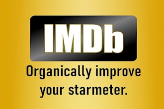 edit existing or create new imdb profile and increase starmeter ranking