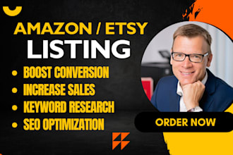 boost amazon sales, amazon product listing, etsy SEO listings, etsy product rank