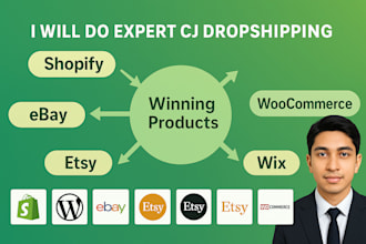 do expert cj dropshipping to ebay wordpress shopify  etsy