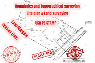 do site plan contour lines land surveying topographical survey for city permit
